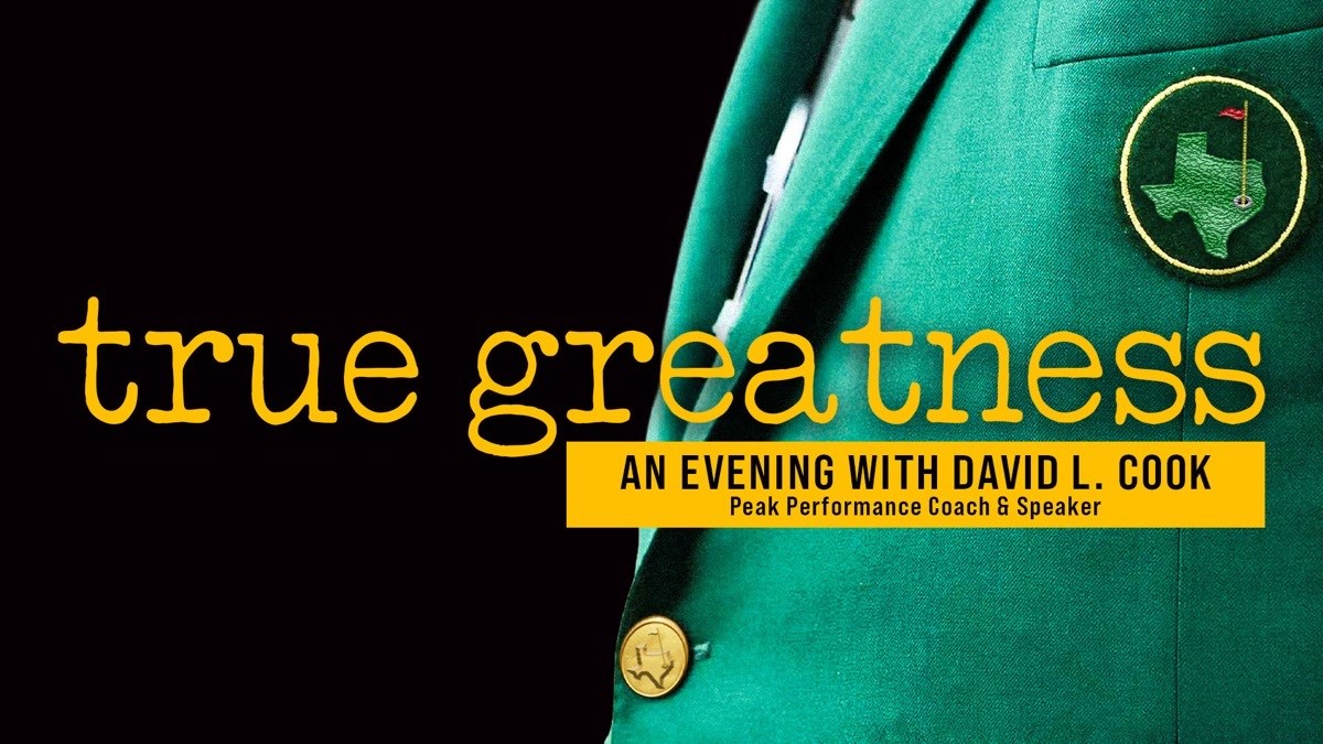 HFBC Event Artwork: true greatness — An Evening with David L. Cook